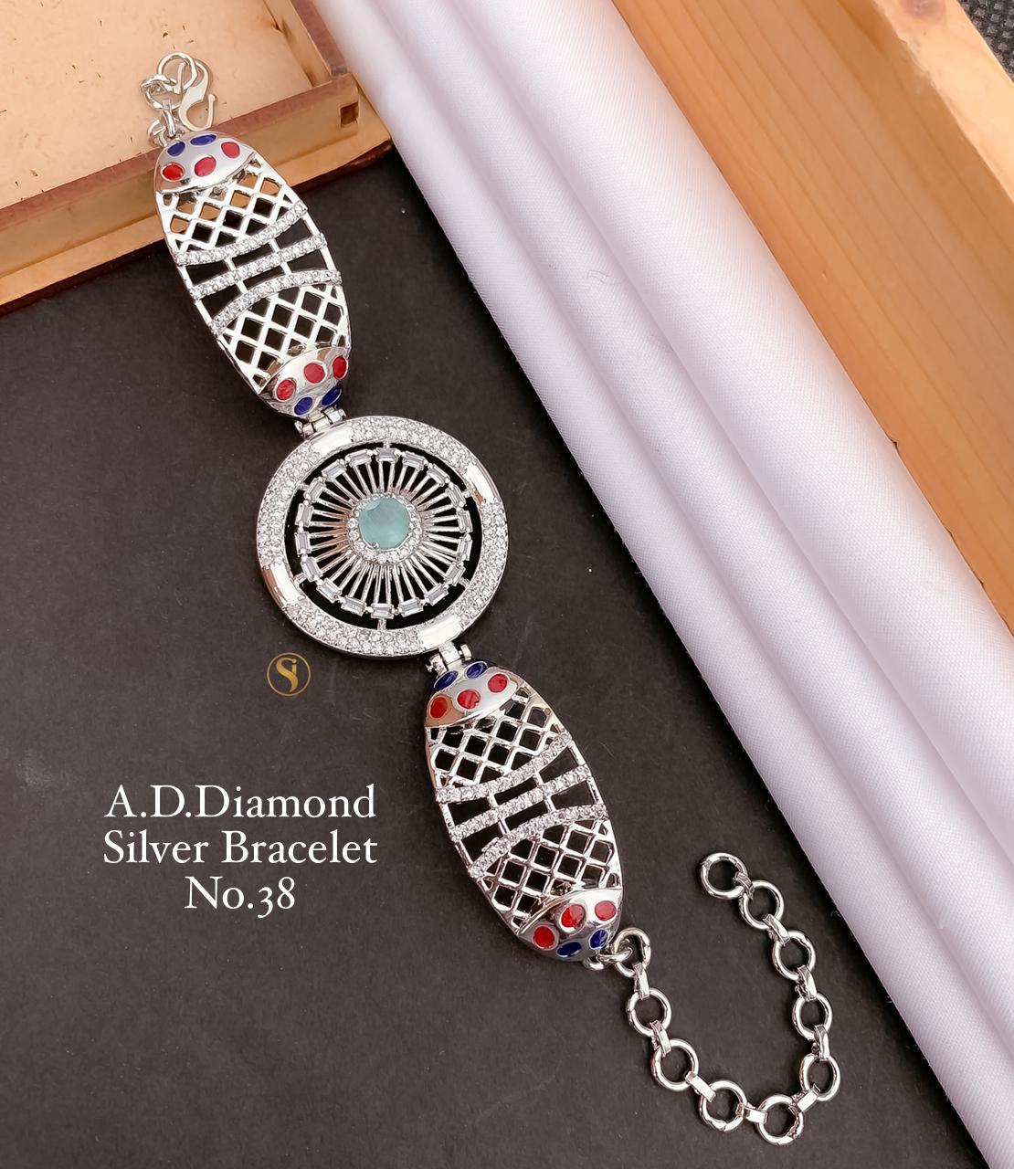 Fancy Designer AD Diamond Bracelet 3 Catalog
